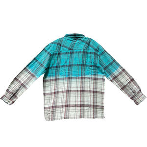 Chemise tendance pour homme en coton de haute qualité, boutonnée, manches longues, tie-dye dégradé, chemise décontractée ou habillée - Product Image 2