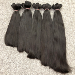 Tissage de cheveux Remy double trame pour femmes, cheveux vietnamiens, trame de cheveux, noir naturel, lisse - Product Image 1