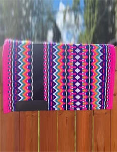 Manta de sillín occidental de Material ecológico de lana tejida a mano de alta calidad, cómoda, duradera, personalizable, protección ecuestre - Product Image 2