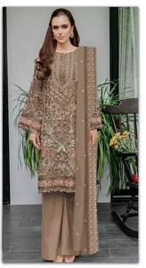 Traje Pakistaní para Mujer con Bordado Georgette, Ideal para Fiestas, Secado Rápido, Todas las Temporadas, Venta al Por Mayor - Product Image 5