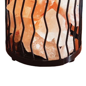 Haute qualité nouveauté lampe au sel rose de l'Himalaya avec panier en fer pour la décoration de la maison dernière conception - Product Image 6
