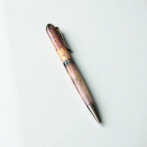Stylo à bille en bois d'aigue-marine pour signature de bureau et cadeaux exécutifs Largeur d'écriture de 0.7mm - Product Image 1