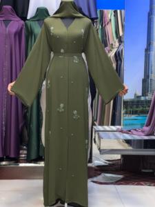 Nueva Ropa Islámica Tradicional Negra Hermosa de Dubái 2025 para Mujer, Abaya de Arabia Saudita, Abaya de Dubái, Ropa Musulmana, Ropa del Golfo - Product Image 2