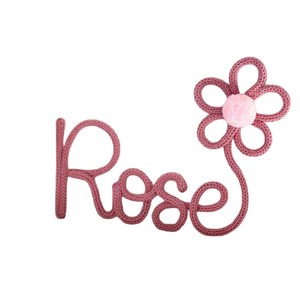 Nombre de Alambre Tejido a Crochet para Decoración de Cuarto de Bebé, Nombre de Alambre Tejido a Mano, Tamaño Personalizado para Decoración de Habitación de Cumpleaños o Boda, por Proveedores Indios - Product Image 3