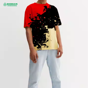T-shirts pour hommes fabriqués avec les meilleurs matériaux, 100% coton, vêtements décontractés, haute qualité, coupe ample, anti-rides, Behram International - Product Image 2
