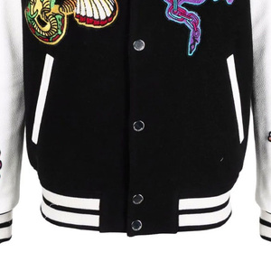 Nueva chaqueta de letras de Béisbol Juvenil para adultos de la mejor calidad, parches personalizados de lona de Color, chaquetas impermeables para hombres universitarios - Product Image 6