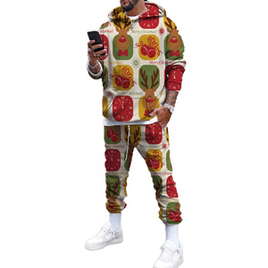 Ensemble de survêtement de Noël festif conçu pour le confort hivernal, idéal pour se détendre en toute détente pendant les fêtes et les célébrations saisonnières - Product Image 2