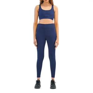 ชุดเซ็ตสองชิ้นผ้าริบเนื้อนุ่มคุณภาพสูงสำหรับผู้หญิง ชุดออกกำลังกายโยคะ ทรงเข้ารูป - Product Image 2