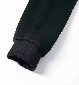 Sudadera con capucha gruesa y pesada en blanco Sudadera básica de algodón mezclado con logotipo personalizado Sudadera con capucha de peso pesado de gran tamaño en tarifas al por mayor - Product Image 5