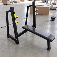 Rack de musculation BN Commercial Gym, structure en acier Q235 haute résistance, avec banc plat, équipement de gym