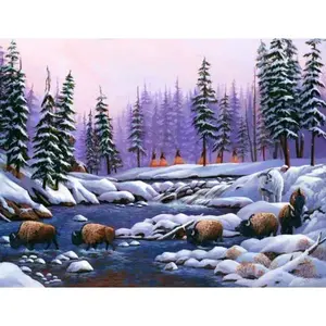 Buffalo Accent & Decor Carrelage Style Européen pour Supermarché Sol Mur Chambre Salon POV-LKA020AT Native Art Lane Kendrick - Product Image 1