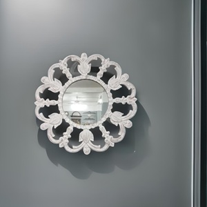 Sculpture en bois décoratif mur miroir MDF mur miroir luxe mur miroir pour salon chambre chambre chambre décoration de la maison - Product Image 3