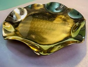 Plato dorado de Metal de lujo para boda, restaurante, Hotel, uso, plato de cena, postre, plato de frutas secas al mejor precio - Product Image 4