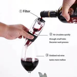 2024 Luxury Red Wine Aerator Decanter Unique Wine Sediment Filter No-Drip Stand For Wine Lover