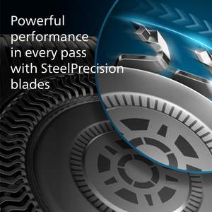 Rasoir électrique sans fil à triple lame, rasoir rotatif humide/sec avec tondeuse intégrée, étui, capuchon et support de charge, étanche IPX7 - Product Image 4