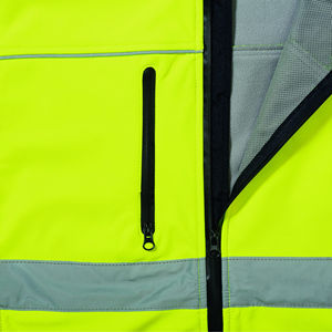 Chaquetas Softshell DE SEGURIDAD Hi Viz de alta calidad diseñadas a medida nueva colección Material de nailon precio al por mayor OEM ODM - Product Image 6