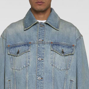 Veste en jean personnalisée de haute qualité pour hommes dernière conception de jeans enduits longs et fins au prix de gros pour la saison d'hiver - Product Image 3