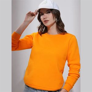 Sudadera informal de moda para mujer, cómoda para todos los días, elegante, ajuste relajado, suave, gruesa, térmica, transpirable, elástica, larga para invierno - Product Image 5