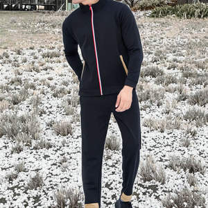 Nouveauté, survêtements pour hommes en gros personnalisés, respirants, couleur unie, style décontracté confortable, pour la vente en ligne - Product Image 3