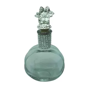 בקבוק זכוכית דקורטיבי לבית לחנויות קוסמטיקה השתמש בשמן לשיער ובניחוח לאחסון בקבוק זכוכית באיכות בת קיימא