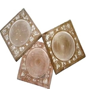 Ensemble de sous-verres de Style classique en forme d'octogone écologique en acier inoxydable de qualité supérieure - Product Image 1