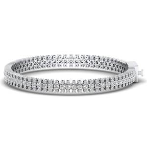 REYES Handmade 925 Sterling <b>Silver</b> GRA Certified Moissanite Tennis <b>Bracelets</b> For Women Luxury Wedding Party Wear Fine Jewelry - Product Image 1