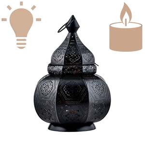 Moroccan Copper Plated Metal <b>Lantern</b> Vintage Table <b>Candle</b> <b>Holder</b> for Home Decor Wedding and Festive Event Lighting - Product Image 4