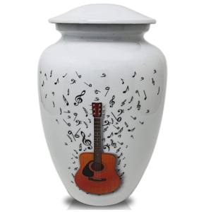 Urnes funéraires classiques en aluminium fini noir et gris fabriquées à des prix raisonnables pour les cendres humaines - Product Image 5