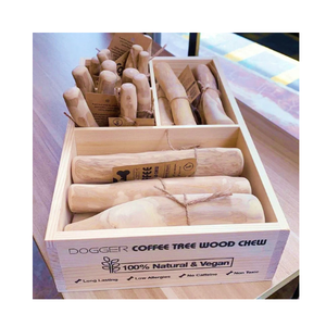 ไม้กาแฟสำหรับสุนัขของเล่นสำหรับสัตว์เลี้ยงทำจากไม้ธรรมชาติทนทานเป็นมิตรกับสิ่งแวดล้อม - Product Image 1