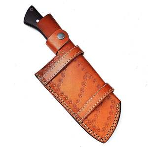 Cuchillo de carnicero de cocina serbio hecho a mano, cuchillo picador, cuchillo de carnicero de Chef de cocina profesional con Funda de cuero - Product Image 6