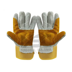 2023 hommes XL taille robuste gants de sécurité industrielle respirant imperméable cuir fendu anti-dérapant ignifuge pour le soudage - Product Image 1