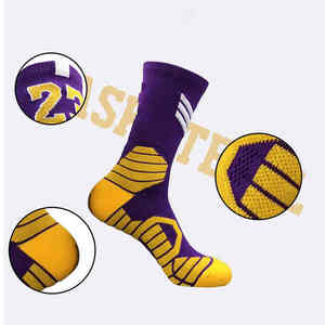 Calcetines de baloncesto de alto rendimiento: antiampollas, soporte para el arco y ajuste cómodo para jugar todo el día - Product Image 6