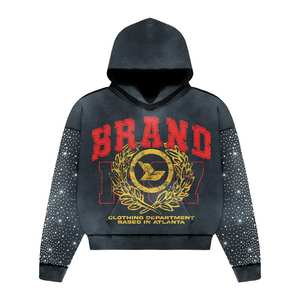 ชุดวอร์มแขนยาวสำหรับผู้ชายชุดวอร์มพิมพ์ลายแขนยาวสีแดงออกแบบได้ตามต้องการ - Product Image 5