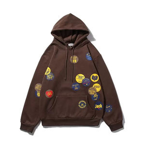 Sudadera con capucha con cremallera completa para hombre personalizada French Terry Blank puff impresión recortada piedra lavado ácido bordado vintage Sudadera con capucha para hombre - Product Image 2