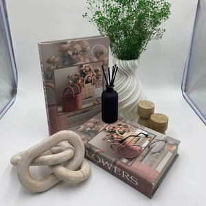 High Quality Modern Luxury Wood Gifts for Home Customisable Hardcover <b>Book</b> Box in Flower Shape Handmade Style Wholesale - Product Image 1