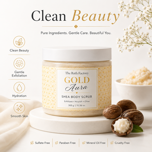 Exfoliante Corporal de Karité con Aura Dorada para Todo Tipo de Piel, con Efecto Hidratante y Luminoso - Product Image 1