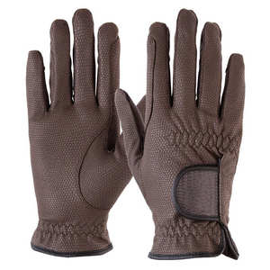 Nouveauté Gants d'équitation antidérapants personnalisés pour hommes Dernière conception en cuir véritable Vente en gros d'équitation - Product Image 4