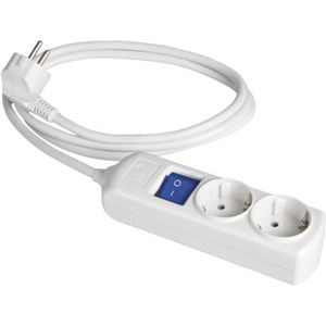 Presa multipla bianca 3680W 2 prese cavo 3m con interruttore 250V 16A (Solera 8032IL) - Product Image 1
