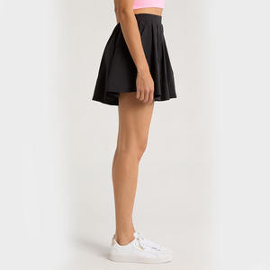 Jupes de tennis de fitness de haute qualité, taille plus, mini, athlétiques, 2 en 1, plissées, jupe de yoga, taille élastique, poche intérieure - Product Image 3