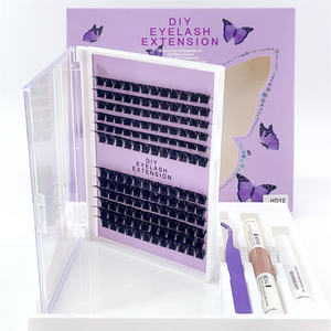 HD Series 16 Styles DIY Cluster Cils Set 8-16mm Tailles Mixtes Segmentaire Faux Cils Colle La Plupart Des Cils De Ventilateur - Product Image 6