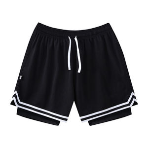 NOUVEAU short de sport fitness pour hommes impression bouffante personnalisée Logo Gym basket-ball vêtements de sport filets décontractés short jogger short en maille - Product Image 4