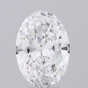 แหวนหมั้นจากดีไซน์เนอร์ CVD ที่เพิ่มขึ้นได้รับการรับรองจากเพชรหรูหรา CT 2.8วงแหวนวงรีสำหรับห้องปฏิบัติการ - Product Image 1