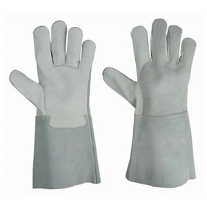Gants de soudage Tig en cuir de vache pour hommes avec logo personnalisé de haute qualité Gants de travail de sécurité en gros pour adultes - Product Image 1