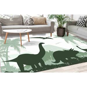 Tapis personnalisé dinosaure : Tapis antidérapant Dino, Décoration de chambre d'enfant, Tapis fin non tissé - Product Image 2