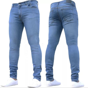 Top moda hombres pantalones vaqueros transpirables nueva llegada 2025 mejor venta hombres pantalones vaqueros mejor precio hombres al por mayor pantalones vaqueros personalizados - Product Image 2