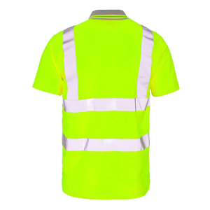 Camiseta Polo Reflectante de Alta Visibilidad, Transpirable y Absorbente de Humedad para Trabajadores de Carreteras y Trabajo al Aire Libre - Product Image 2