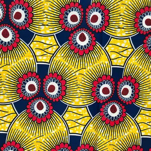 Tela de Camisería con Estampado Africano de Lujo con Opciones de Diseño Personalizado para Exportación Internacional - Product Image 1