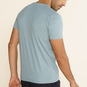 T-shirt personnalisé pour homme 100% coton, super doux, respirant, anti-froissement, col rond, manches courtes, séchage rapide, tissu léger tricoté, homme femme - Product Image 5