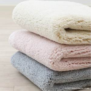 Cushiony3แผ่นปูพื้นห้องน้ำกันลื่น PVC และโพลีเอสเตอร์ประมาณ90 × 70ซม. มีสีเทา/งาช้าง/ชมพูสำหรับใช้ในบ้าน - Product Image 6