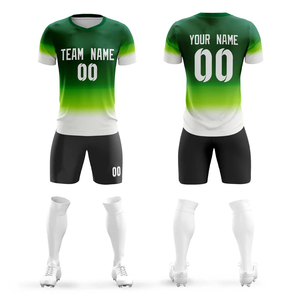 Camiseta de fútbol personalizada, conjunto completo de fútbol juvenil de uniformes, ropa de fútbol para hombres con nombre de Club, servicio OEM, corte automatizado - Product Image 2